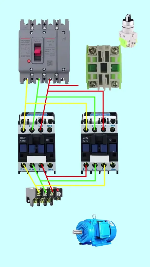 星三角启动接线图